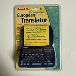 Vintage 1999 Franklin TWE-106 Language European Translator 175,000 Words. Fixed Price $19.99.
