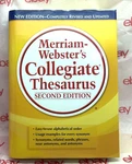 Merriam-webster's Collegiate Thesaurus Second Edition Hardcover Book. Fixed Price $11.25.