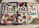 First Atlas Encyclopedia Dictionary Hardcover Illustrated Lot Of 3. Fixed Price $6.99.