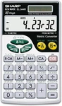 Sharp Pocket Solar Calculator With Metric Converter Gray Portable EL-344RB New. Fixed Price $23.99.