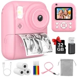 W&o Print Camera Mini Instant Kit For Kids - Photo, Music, Games, Video. Fixed Price $39.99.
