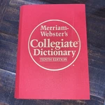 Merriam-websters Collegiate Dictionary 10TH Edition Hardcover Thumb Index. Fixed Price $15.99.