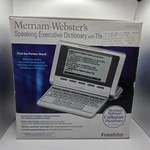 Franklin Merriam Webster Collegiate Dictionary Thesaurus Speaking SCD-787 2003. Fixed Price $52.99.
