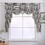 Napearl Grey Valances For Windows, Jacquard Swag Curtains Living Room, Da.... Fixed Price $58.17.