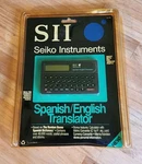 Sii Seiko Instruments Spanish / English Translator Sealed Model 2000 Vintage. Fixed Price $15.00.