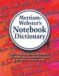 Merriam-webster's Notebook Dictionary Paperback By Very Good. Fixed Price $13.98.