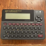 Seiko Instruments Sii WP-5501 American Heritage Dictionary Electronic Thesaurus. Fixed Price $14.95.