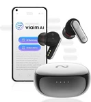 Viaim Nano+ Earbuds Real-time Translator, Transcriber & Recorder Silver. Fixed Price $99.95.