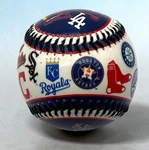 30 Mlb Team Logos Nl & Print Franklin Collector's Souvenir Baseball. Fixed Price $11.39.