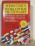 Websters Worldwide Dictionary Paperback Book Bilingual 2004 English/spanish. Fixed Price $9.99.