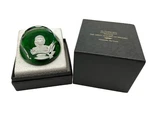 Baccarat Crystal-franklin Mint-alexander The Great Cameo Paperweight-box Set Vtg. Fixed Price $25.00.