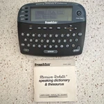 Franklin MWS-1840 Handheld Speaking Dictionary & Thesaurus. Fixed Price $49.99.