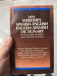 Websters Spanish English Dictionary Bilingual Reference Book. Fixed Price $7.99.
