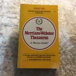 Merriam Webster Thesaurus Paperback From Pocket Books 1978. Fixed Price $12.84.