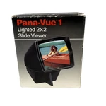 Pana-vue 1 Lighted 2X2 Slide Viewer 35MM Battery Operated Tabletop Ac Argraph. Fixed Price $21.24.