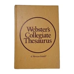 Vintage 1976 Websters Collegiate Thesaurus & Merriam Hardcover. Fixed Price $14.00.
