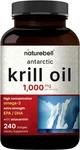 Naturebell Antarctic Krill Oil 1000MG SUPPLEMENT,240 Softgels Source OMEGA-3. Fixed Price $29.99.