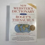 1991 New Websters Dictionary And Rogets Thesaurus World Atlas Medical. Fixed Price $16.77.
