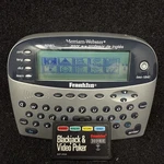 Franklin Bookman Electronic Card Cartridge Blackjack & Video Poker BJP-2034. Fixed Price $36.95.