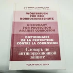 Engineering Dictionary For Protection Corrosion German/ English/ French Russian. Fixed Price $87.50.