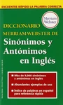 Diccionario Merriam-webster De Sinonimos Y Antonimos En Ingles (spanish Edit.... Fixed Price $7.29.