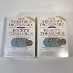 1991 New Websters Dictionary And Rogets Thesaurus World Atlas Medical. Fixed Price $19.77.