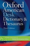 Oxford American Desk Dictionary & Thesaurus - Hardcover Good. Fixed Price $5.48.