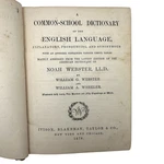 Primary Common School Dictionary English Language Noah Webster 1878 Hb. Fixed Price $42.62.