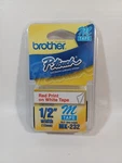Brother MK232 P-touch Label Tape, Ptouch MK-232 PT-70 PT-80 PT-90 PT-110 PT-55. Fixed Price $10.95.