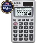 Mini 8-DIGIT Solar Calculator Pocket Size Portable Standard Function Silver New.. Fixed Price $7.49.
