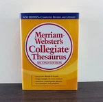 Merriam-webster Collegiate Thesaurus 2ND Edition Indexed Writing Reference Book. Fixed Price $15.45.