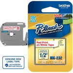 Genuine Brother MK-232 Black On Red 1/2" (12MM) P-touch Label Tape For PT-M95. Fixed Price $15.49.
