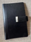 Sharper Image Leather Wallet Organizer Black Rfid Zip Pocket Made Thailand. Fixed Price $18.98.