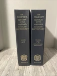 The Compact Edition Of Oxford English Dictionary 2 Vol Set Printed Usa. Fixed Price $35.88.