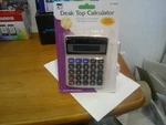 Charles Leonard Desktop Calculator, Battery And Solar Powered. Fixed Price $10.00.