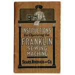 Repro Franklin Sewing Machine Instruction Manual Rotary Treadle Sears & Roebuck. Fixed Price $14.00.