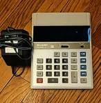 Vintage Sharp Elsi Mate EL-1121 Desktop Calculator & AA-1408 Ac Adapter Tested. Fixed Price $29.99.