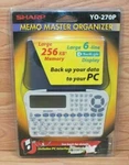 Sharp Electronic Memo Master Organizer YO-270P With Back Light New Sealed 2001. Fixed Price $19.99.