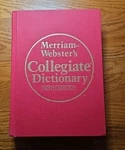 Merriam-websters Collegiate Dictionary 10TH Edition Hardcover Thumb Index. Fixed Price $9.99.