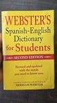 Webster's Spanish-english Dictionary For Students By Merriam-webster (2010,.... Fixed Price $12.25.