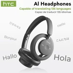Htc HP06 Wireless Over Headphone Bluetooth 6.0 Headset Ai Translator Earphone. Fixed Price $39.99.