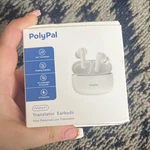 Polypal P1 Ai Translator Earbuds Bluetooth White Live Translation Subtitles. Fixed Price $15.00.