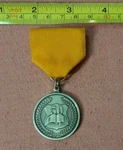 Royal Ambassadors Missions Bible Memory Silver Medal Pin 50 Verses. Fixed Price $6.00.