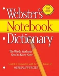 Merriam-webster Notebook Dictionary, Three Hole Punched, Paperback, Very Good. Fixed Price $5.97.