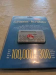 Excellent 5-LANGUAGE European Pocket Translator, Franklin TWE-160B, W/ Manual. Fixed Price $20.00.