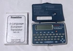 Franklin Model TWE-118 5-LANGUAGE European Translator W/manual. Fixed Price $13.87.