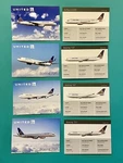 United Airlines Fleet Collectors Cards Including The 747. Fixed Price $14.00.