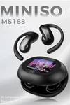 Miniso MS188 Wireless Earbud High Def Voice Open Ai 150 Language Translation. Fixed Price $44.60.
