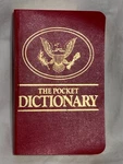 Vntg The Pocket Dictionary Paperback Book 266 Pg H-05066 Houghton 1978. Fixed Price $5.95.