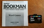 Franklin Bookman Cartridge Word Games WGM-2037 With User's Guide Free Shipping. Fixed Price $12.95.